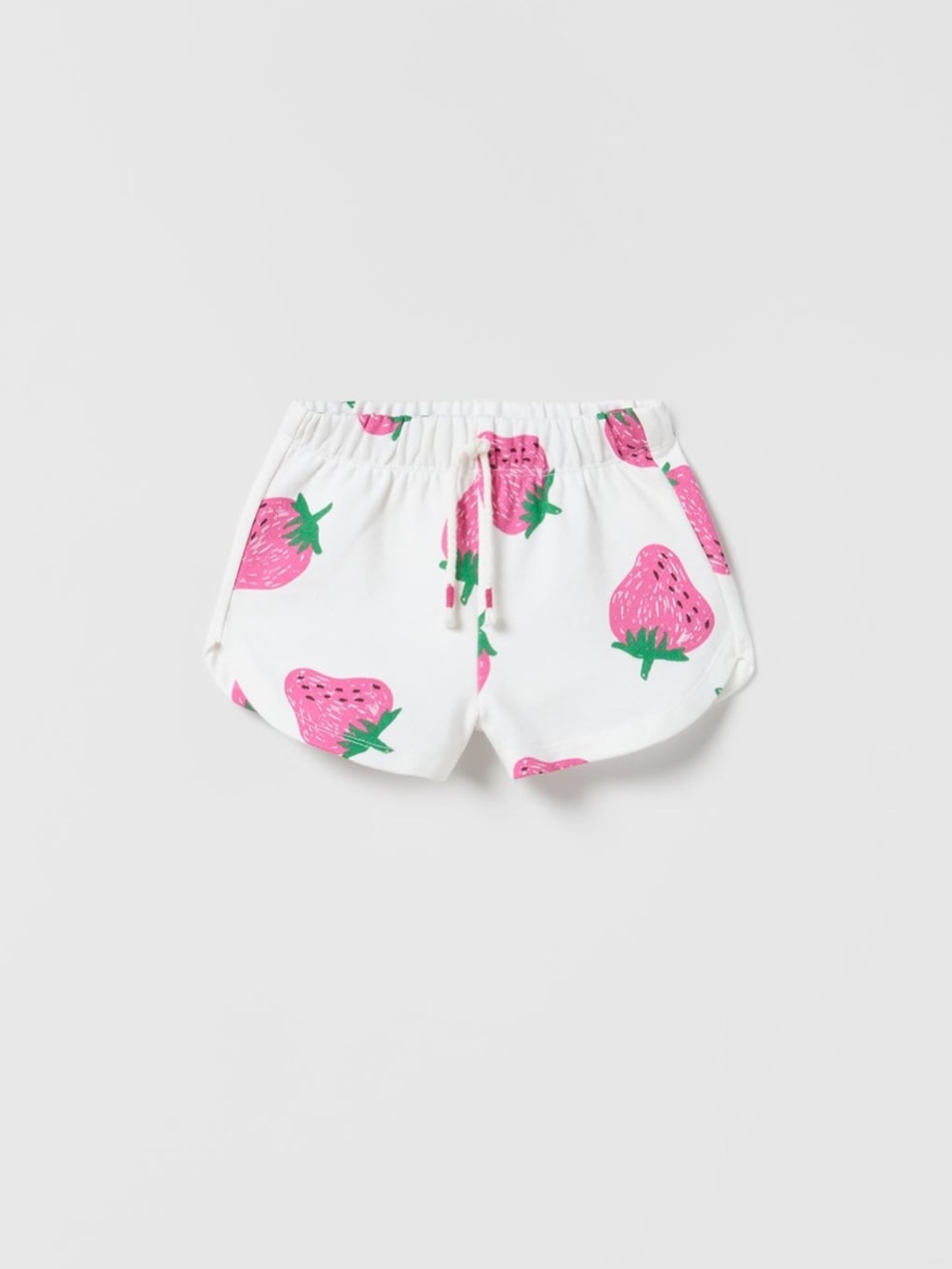 NWT Zara 2-3Y strawberry print cotton shorts